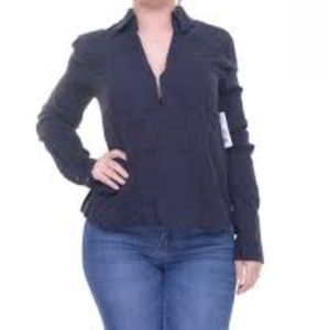 Free People Ready Or Not Linen Blend Blouse